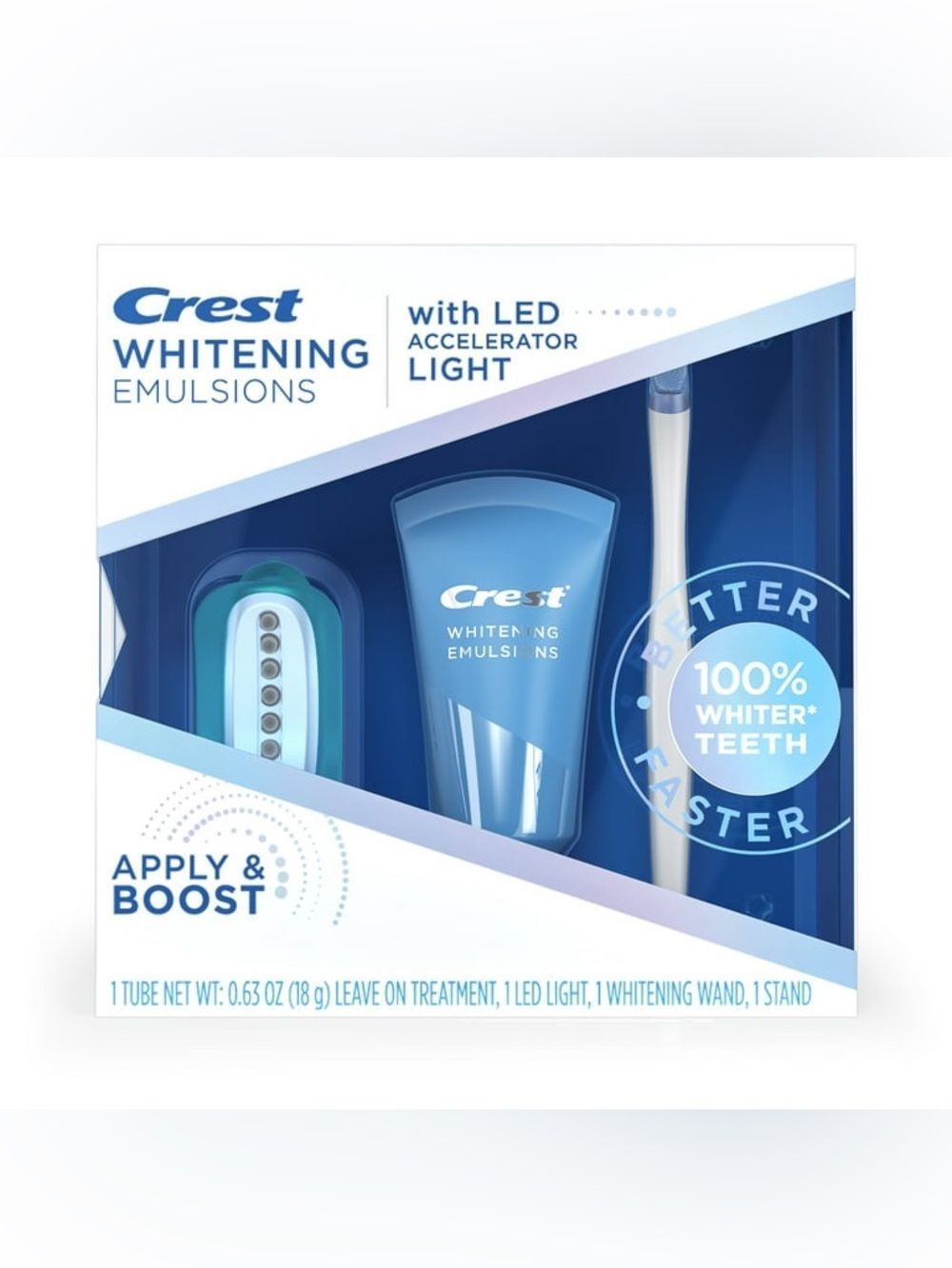 Crest Whitening Emulsions Kit - Blue and White